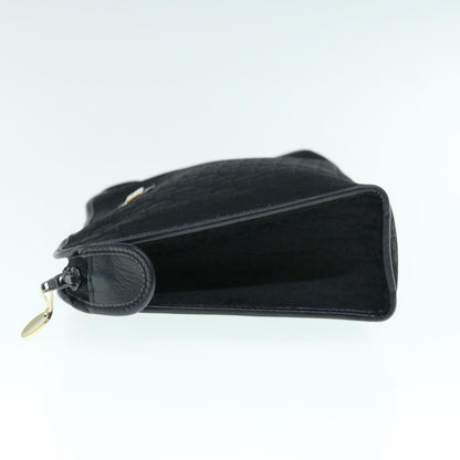 Christian Dior Trotter Pouch Diorissimo Canvas Black Canvas Clutche Pouche Bag Canvas