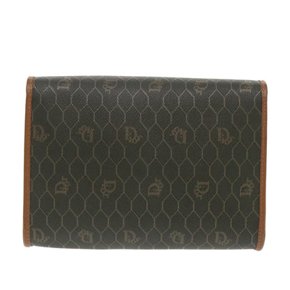 Christian Dior Honeycomb Chain Canvas Khaki Canvas Shoulder Bag Bag