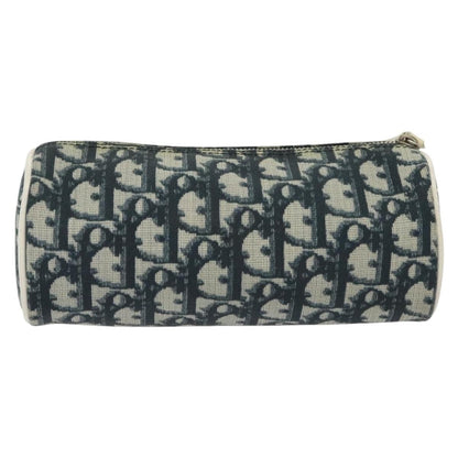Christian Dior Trotter Pouch Canvas Navy Canvas Bag