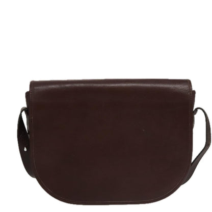 Christian Dior Trotter Shoulder Bag Canvas Burgundy Leather Shoulder Bag Bag