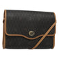 Christian Dior Honeycomb Flap Crossbody Bag Coated Canvas Black Canvas Shoulder Bag Bag