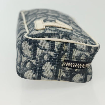 Christian Dior Trotter Pouch Diorissimo Canvas Navy Canvas Clutche Pouche Bag Canvas
