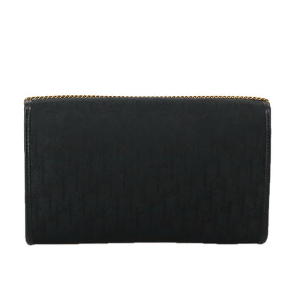 Christian Dior Trotter Crossbody Bag Canvas Black Canvas Shoulder Bag Bag ()
