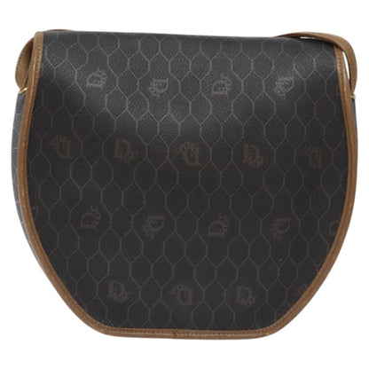 Christian Dior Honeycomb Shoulder Bag Canvas Black Canvas Bag Canvas