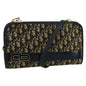 Christian Dior Trotter Crossbody Bag Diorissimo Coated Canvas Navy Canvas Shoulder Bag Bag ()
