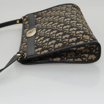 Christian Dior Trotter Shoulder Bag Canvas Navy Canvas Bag