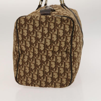 Christian Dior Trotter Boston Bag Diorissimo Canvas Brown Canvas Bag