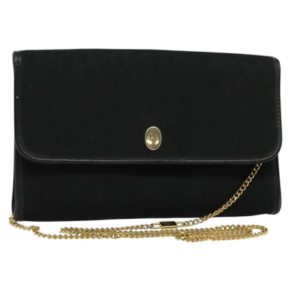 Christian Dior Trotter Flap Crossbody Bag Canvas Black Canvas Shoulder Bag Bag