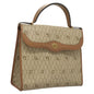 Christian Dior Honeycomb Handbag Canvas Leather Beige Canvas Bag
