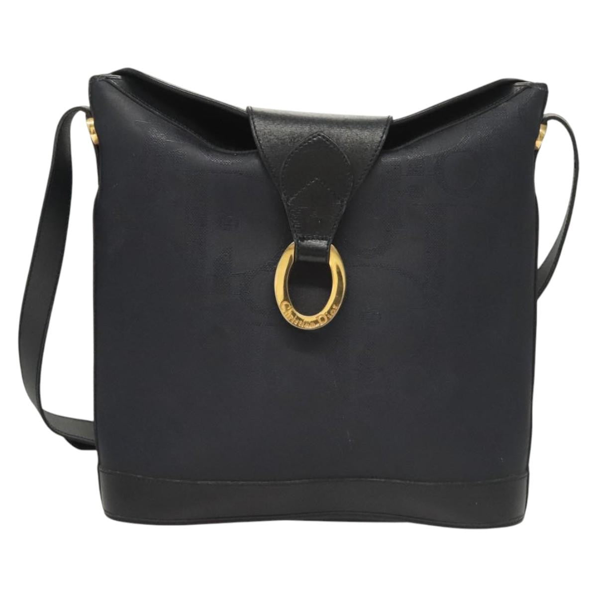Christian Dior Trotter Shoulder Bag Canvas Navy Canvas Shoulder Bag Bag Style 2