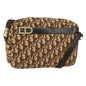 Christian Dior Trotter Crossbody Bag Diorissimo Coated Canvas Brown Canvas Shoulder Bag Bag