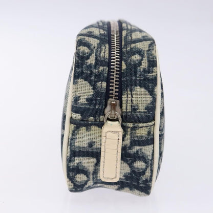 Christian Dior Trotter Pouch Diorissimo Canvas Navy Canvas Clutche Pouche Bag