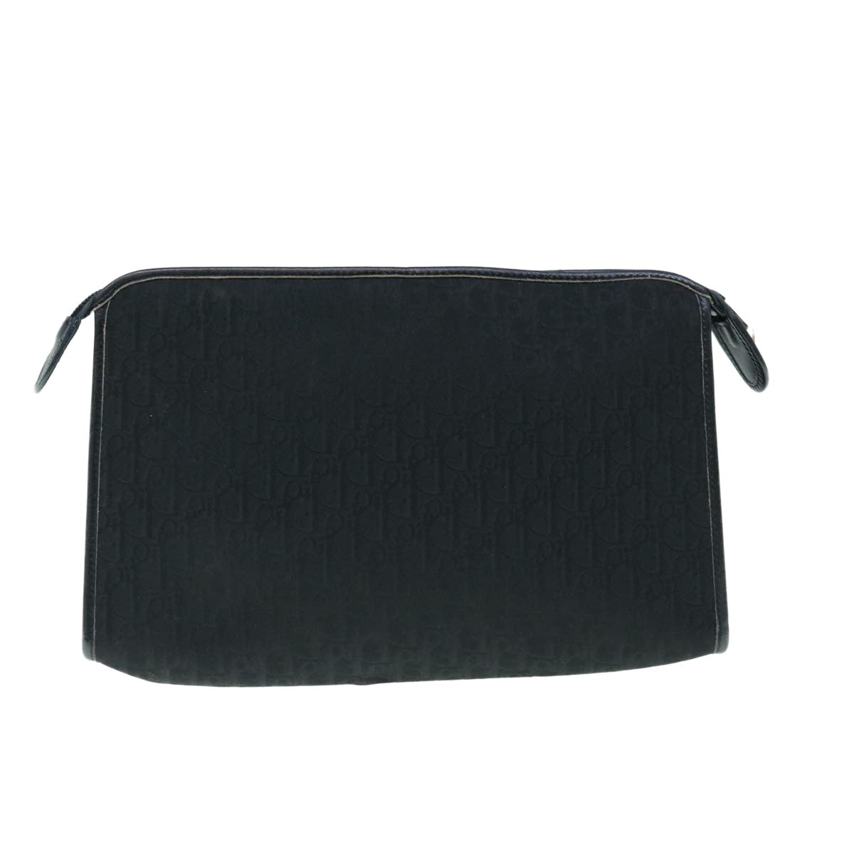 Christian Dior Trotter Pouch Diorissimo Canvas Black Canvas Clutche Pouche Bag Canvas