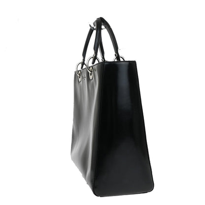 Dior Lady Dior Leather Black Handbag Leather
