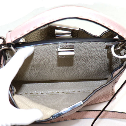 Fendi Step Out Small Canvas Leather Bag