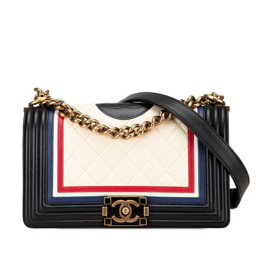 Chanel Boy Lambskin Shoulder Bag Style 20