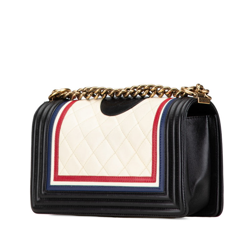 Chanel Boy Lambskin Shoulder Bag Style 20