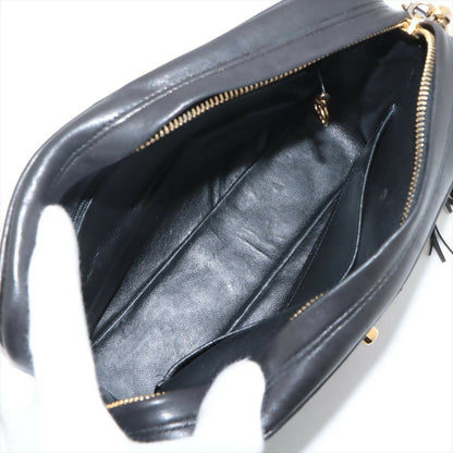 Chanel Black Mini Lambskin Tassel Bag With Gold Hardware