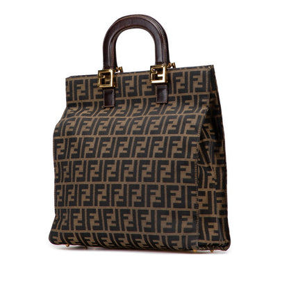 Fendi Peekaboo Leather Red Handbag Style 38