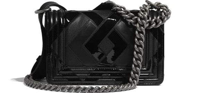 Chanel Boy Medium Lambskin Black Handbag Style