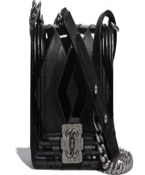 Chanel Boy Medium Lambskin Black Handbag Style