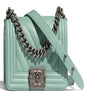Chanel Boy Medium Blue Handbag Style 3
