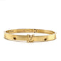 Louis Vuitton 18K Gold Bangle Empreinte LV Sz M