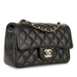 Chanel Classic Flap Lambskin Black Shoulder Bag Style 171