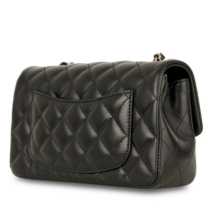 Chanel Classic Flap Lambskin Black Shoulder Bag Style 171