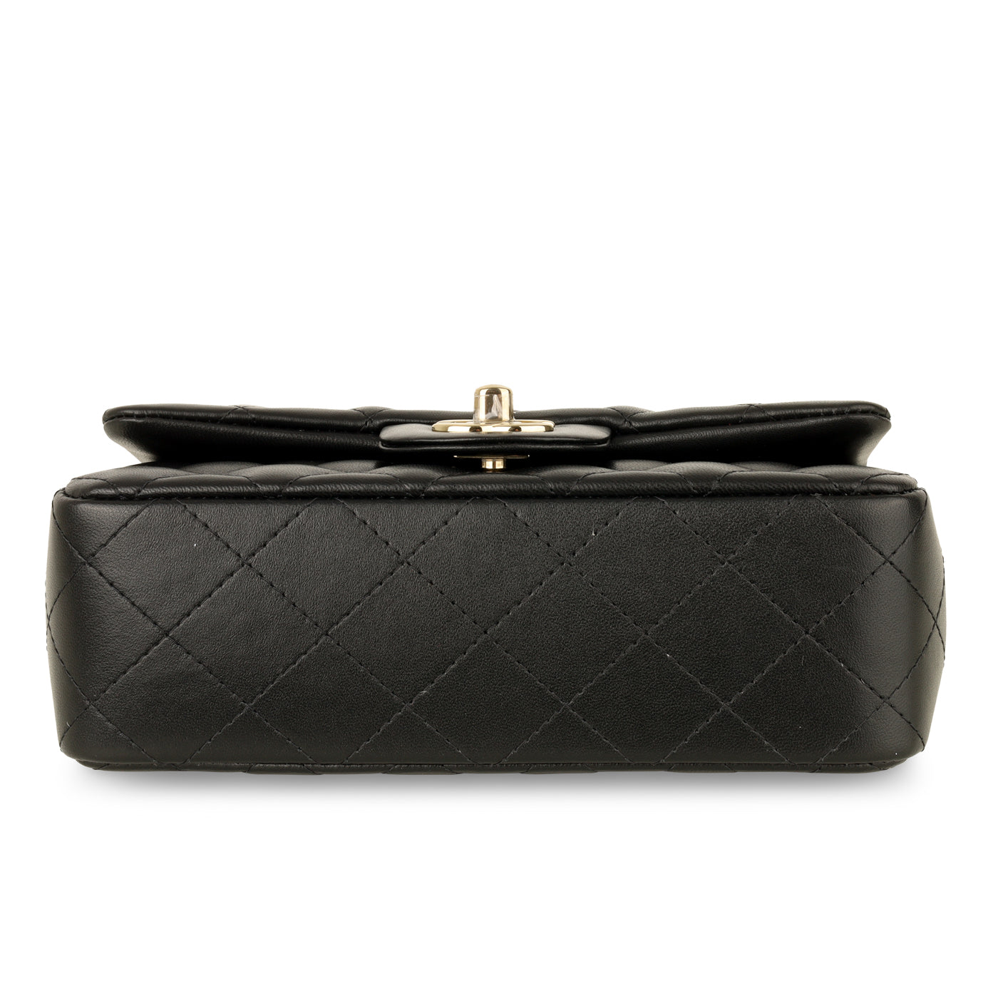 Chanel Classic Flap Lambskin Black Shoulder Bag Style 171