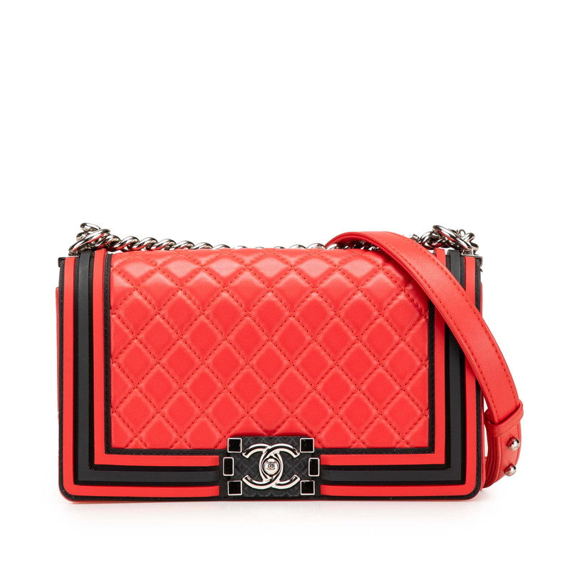 Chanel Boy Lambskin Shoulder Bag Style 15