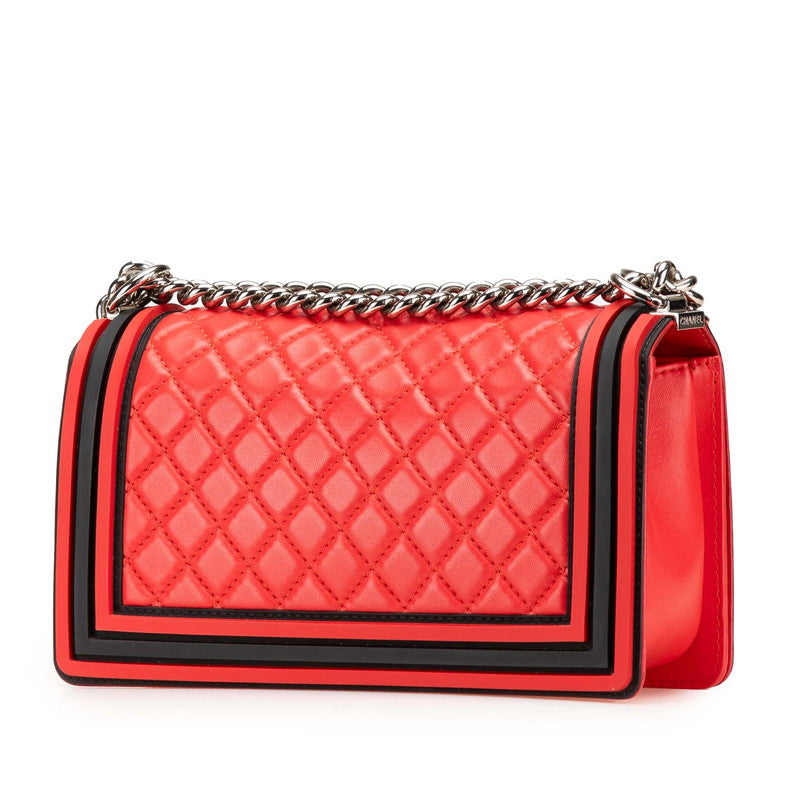 Chanel Boy Lambskin Shoulder Bag Style 15
