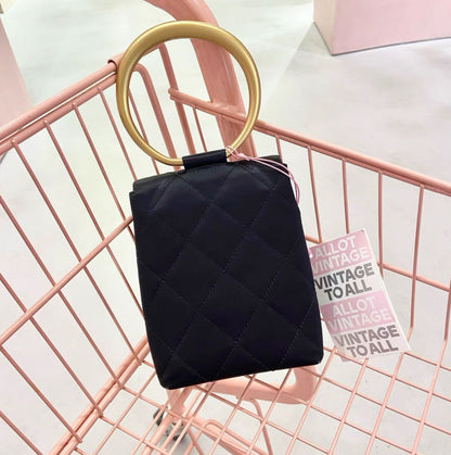 Chanel Luxury Satin Black Handbag