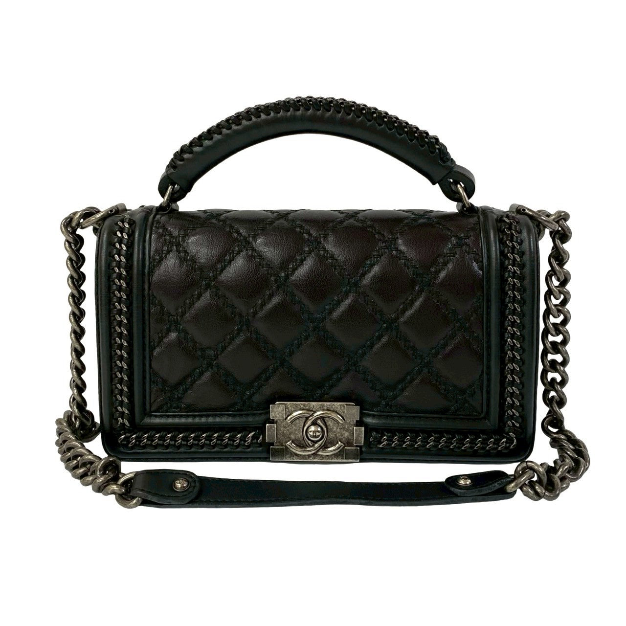Chanel Boy Leather Shoulder Bag Style 5