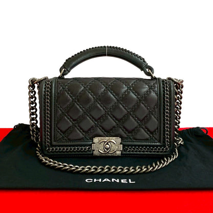 Chanel Boy Leather Shoulder Bag Style 5