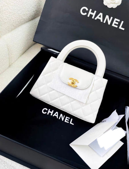 Chanel Kelly White Shoulder Bag
