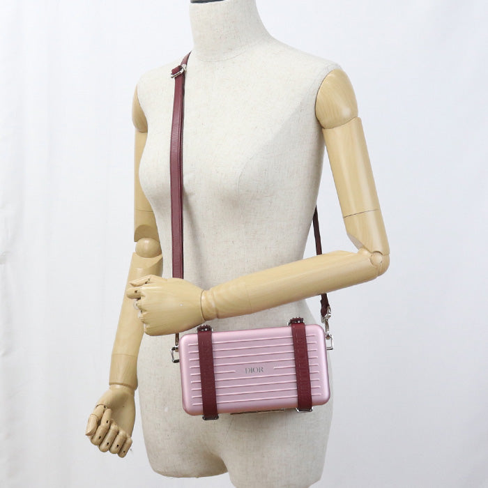 Dior Shoulder Bag Rimowa Personal Crossbody Bag Mini Trunk aluminum pink Women