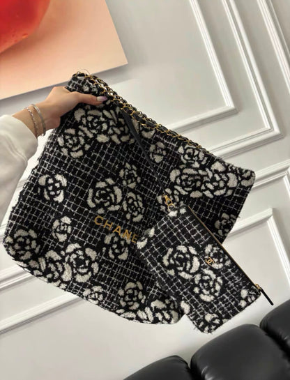 Chanel Chanel 22 Tweed Shoulder Bag