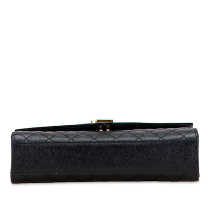 Saint Laurent Envelope Medium Leather Shoulder Bag
