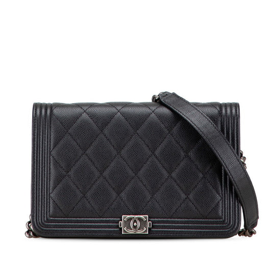 Chanel Boy Caviar Shoulder Bag Style 8