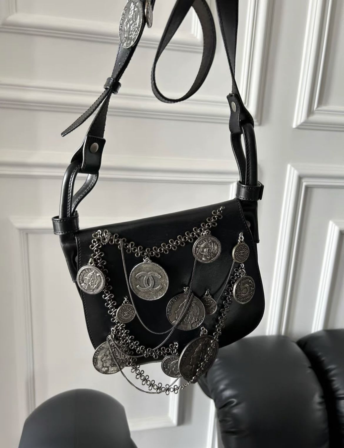 Chanel Medallion Leather Handbag