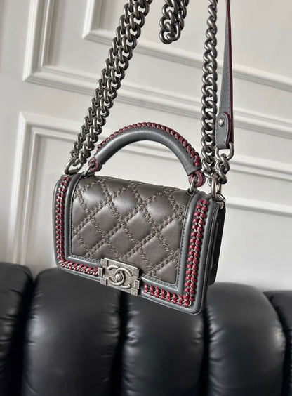 Chanel Boy Leather Shoulder Bag