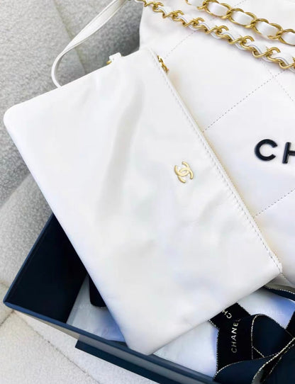 Chanel Chanel 22 Calfskin Black Shoulder Bag