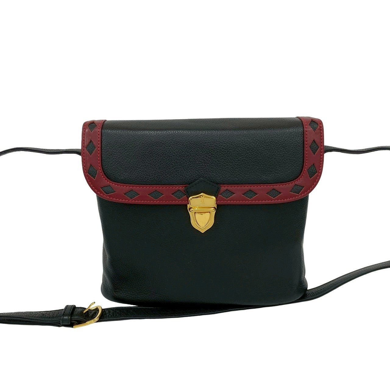 Saint Laurent Leather Red Shoulder Bag Style 23