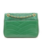 Chanel Green Small Suede And Lambskin Pagoda Flap Bag