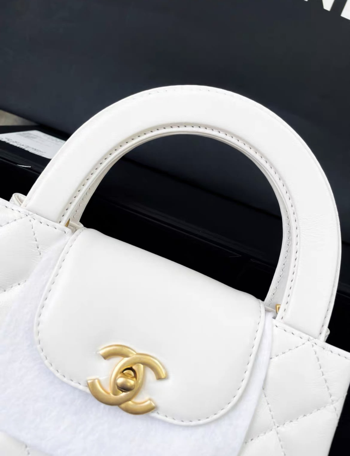 Chanel Kelly White Shoulder Bag