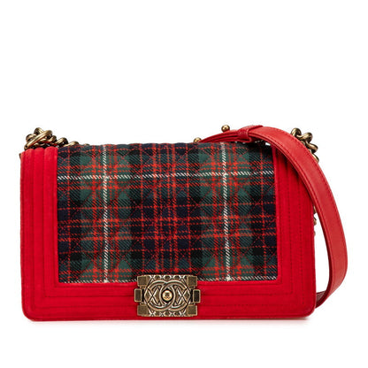 Chanel Boy Chanel Matelasse Velour Leather Shoulder Bag
