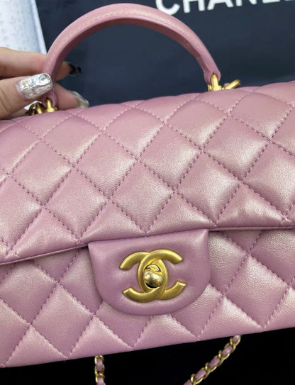 Chanel Lambskin Gold Shoulder Bag Style 20
