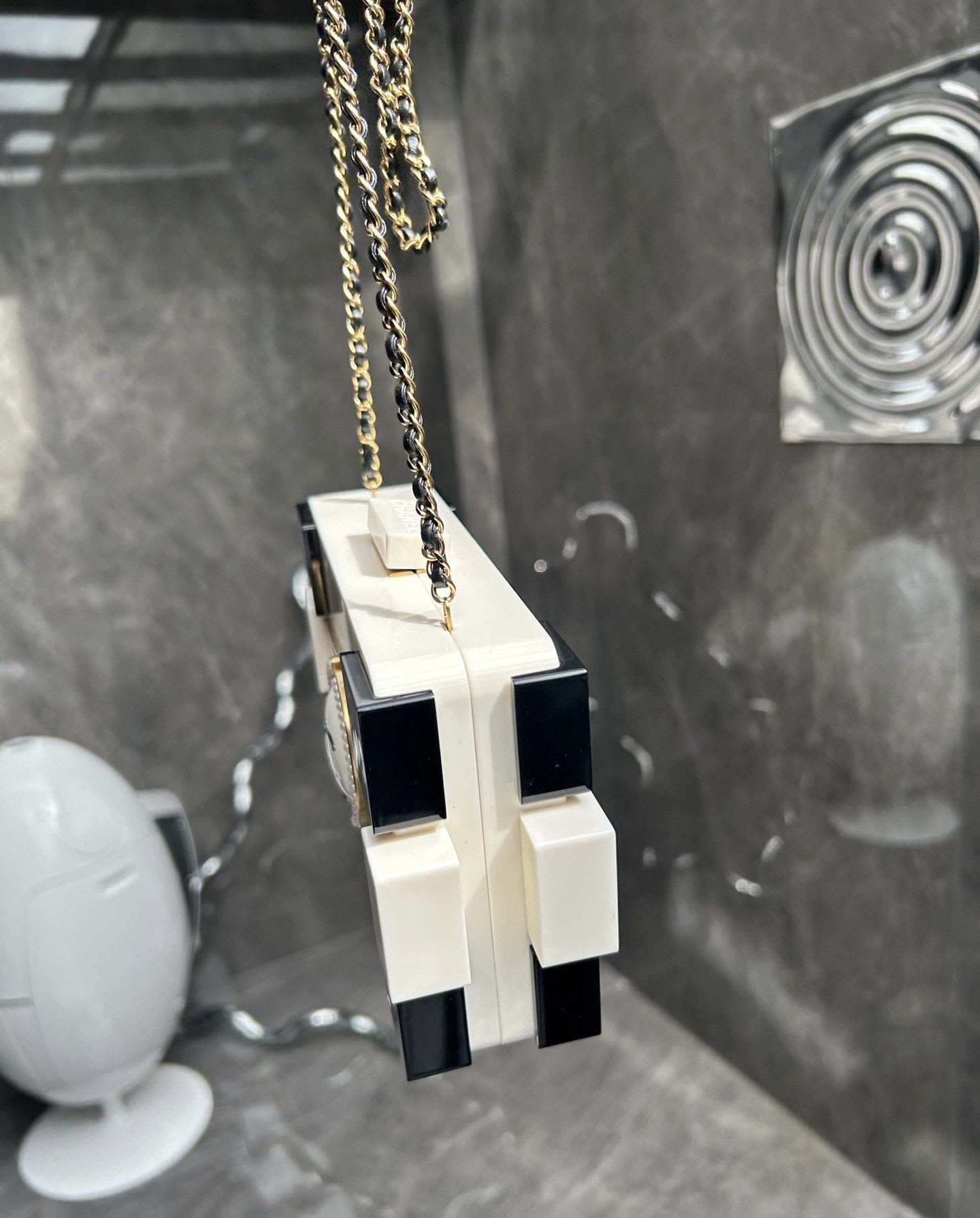 Limited Edition Chanel Double-Sided Pearl Acrylic Bag