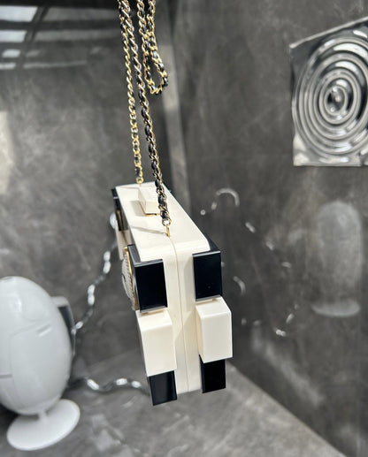Limited Edition Chanel Double-Sided Pearl Acrylic Bag